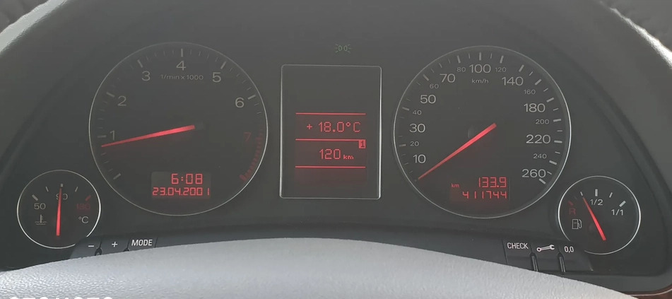 Audi A4 cena 8700 przebieg: 398415, rok produkcji 2001 z Koluszki małe 529